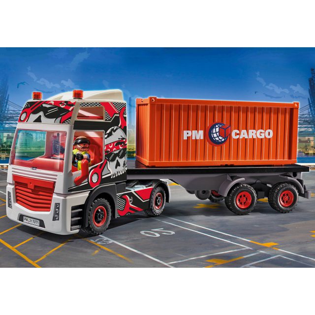 Τρίτη Εικόνα Φορτηγό μεταφοράς container