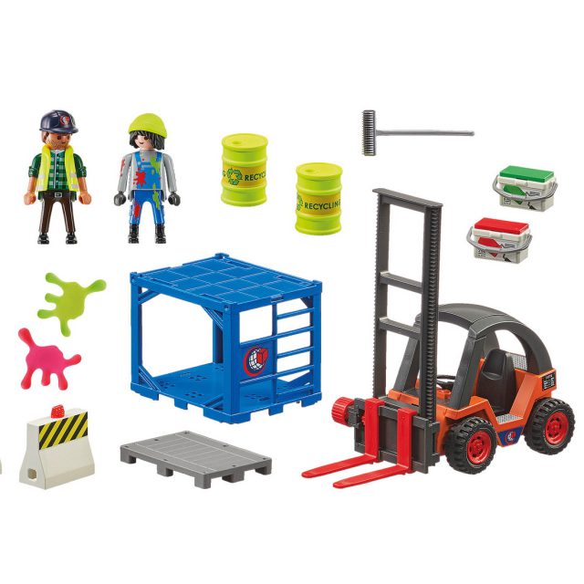 Second Image Forklift With Freight