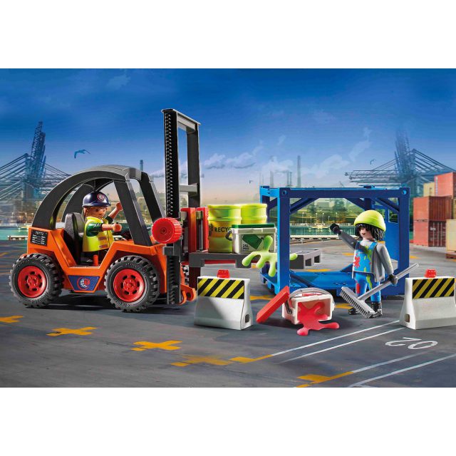 Third Image Forklift With Freight