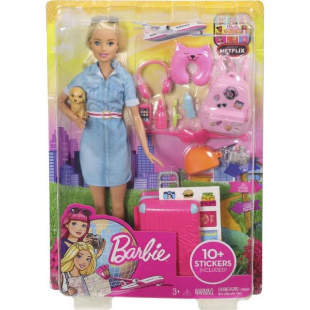 Πρώτη Εικόνα Barbie Κούκλα & Αξεσουάρ ταξιδιού