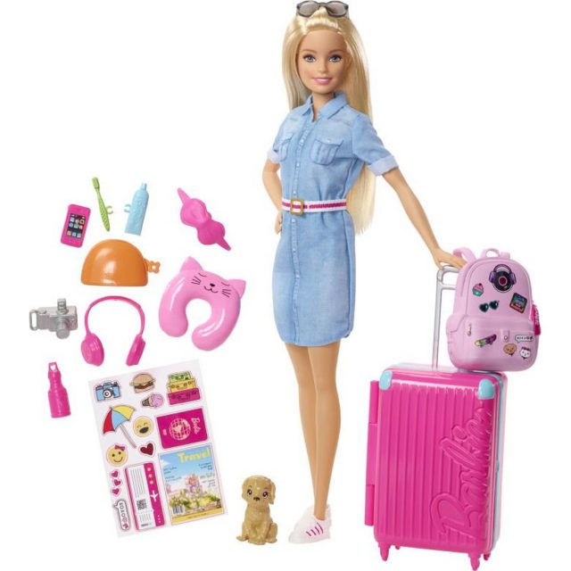 Δεύτερη Εικόνα Barbie Κούκλα & Αξεσουάρ ταξιδιού
