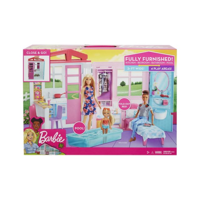 Πρώτη Εικόνα Barbie Σπίτι Βαλιτσάκι