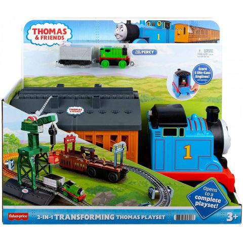 Second Image Thomas The Train-2 In 1 Transformation Of Thomas Into A Track With A Station