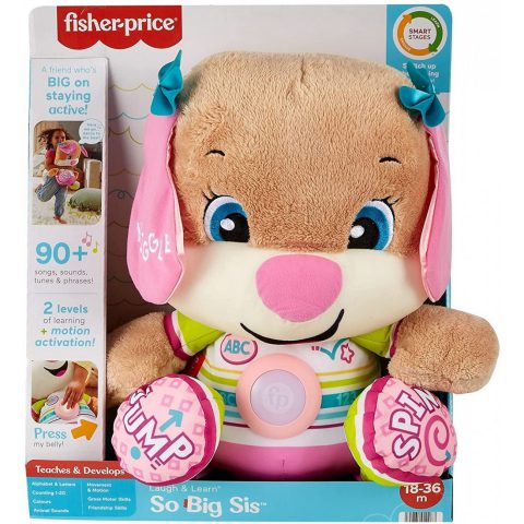 First Image Big Educational Puppy Smart Stages-Pink