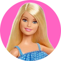 Third image with Barbie in famous product categories