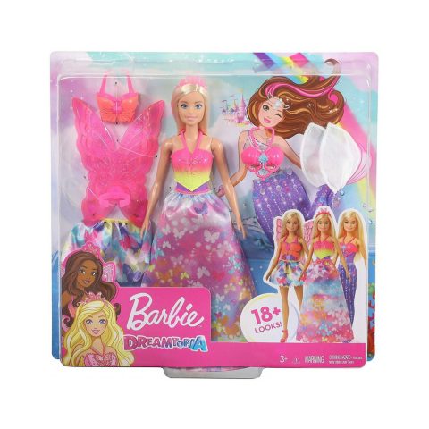 Πρώτη Εικόνα Barbie Dreamtoria Παραμυθένια Εμφάνιση Σετ Δώρου
