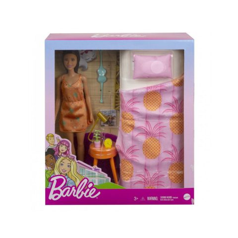 Second Image Barbie Doll & Bed