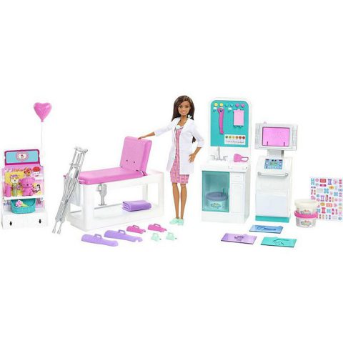 Second Image Barbie Clinic Set With Doll