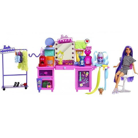 Second Image Barbie Extra Beauty Studio Set with Doll